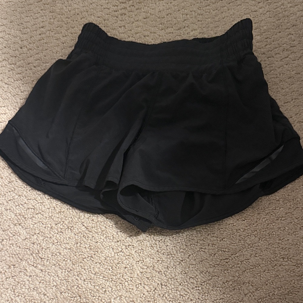 lululemon athletica Black Layered Running Shorts